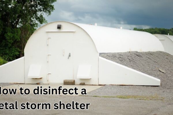 How to disinfect a metal storm shelter