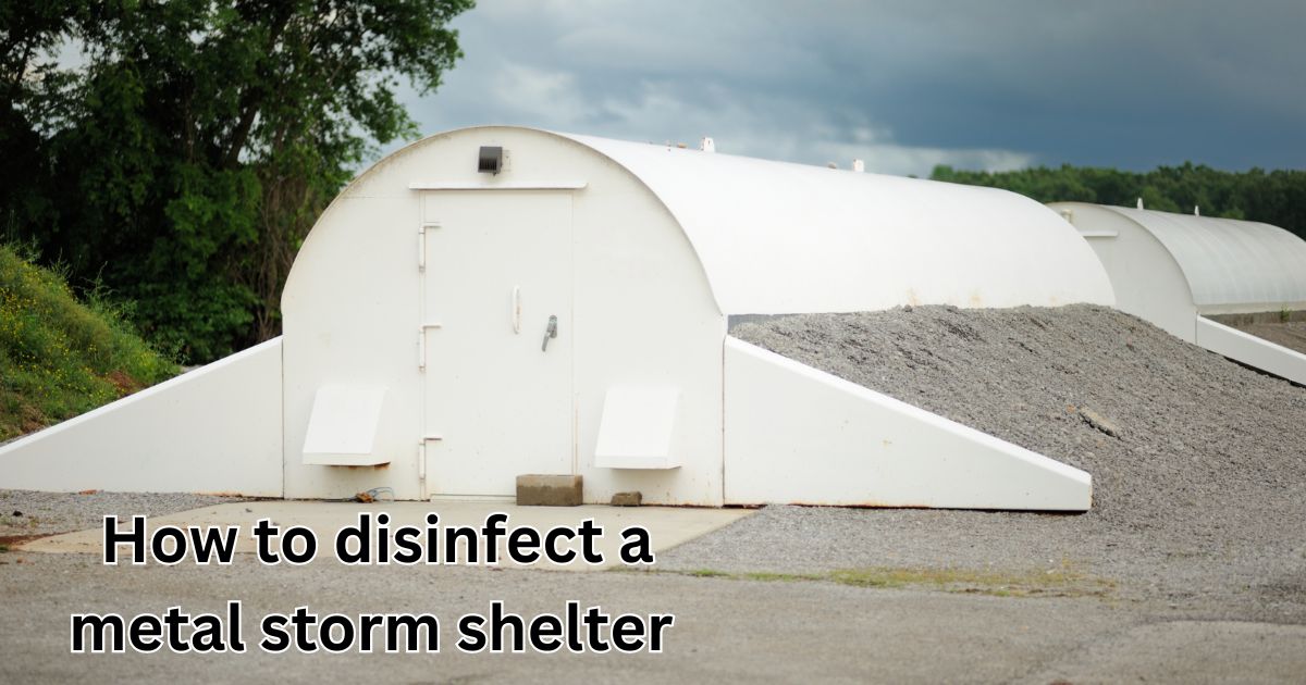 How to disinfect a metal storm shelter