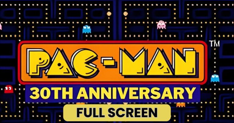 Pacman 30th anniversary full screen