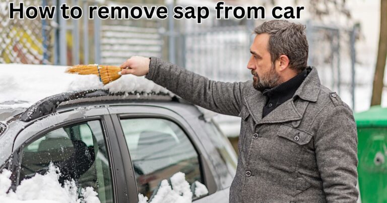 how to remove sap from car